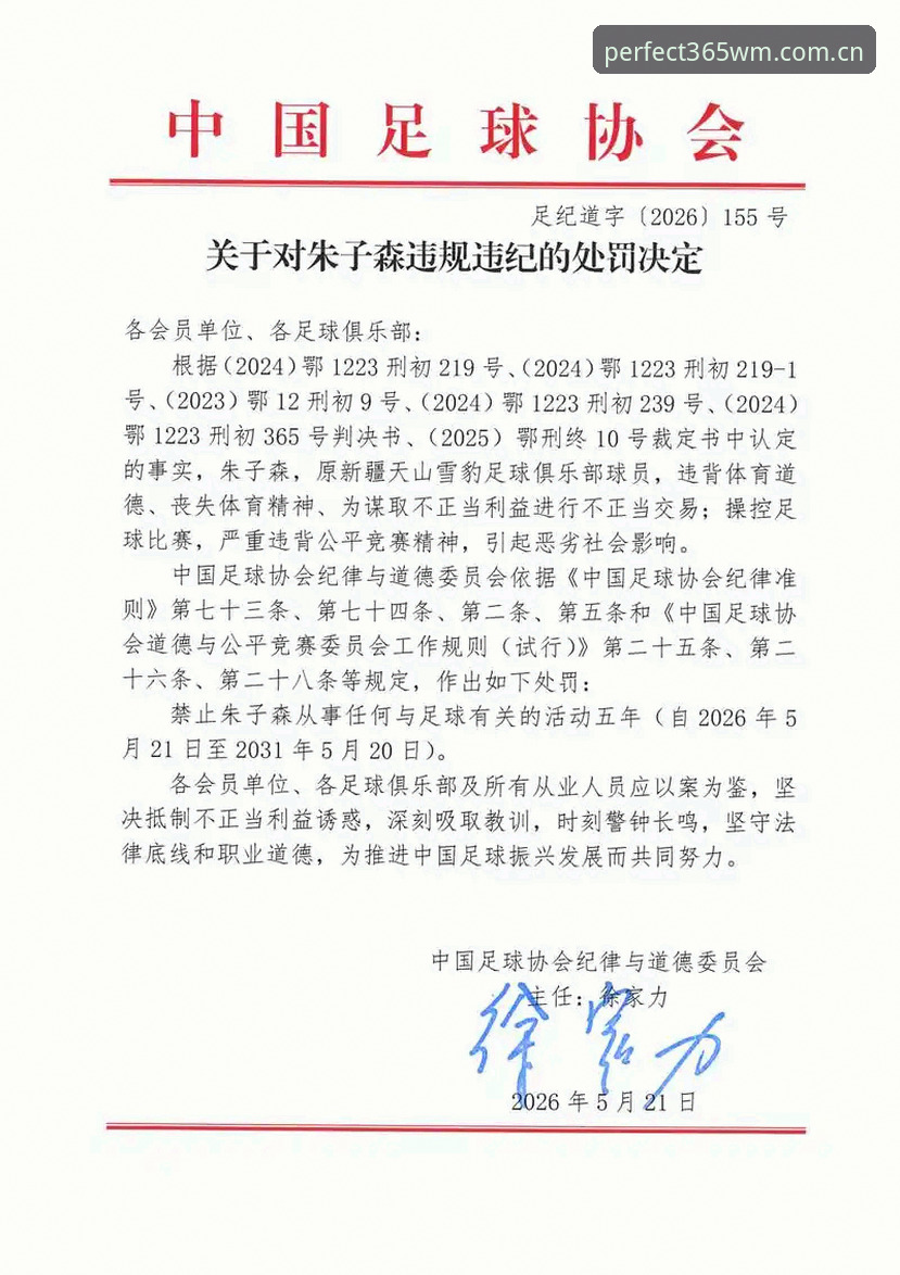 完美体育稳定流畅iOS版 中国足协第三批禁足名单深度解读:行业整顿与完美体育平台观赛指南