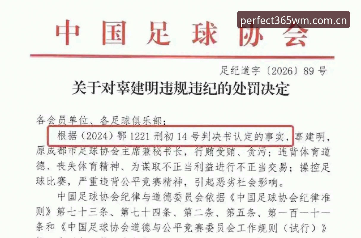 完美体育365下载 中国足协第三批禁足名单公布后,如何在完美体育平台看懂这场足球反腐风暴?